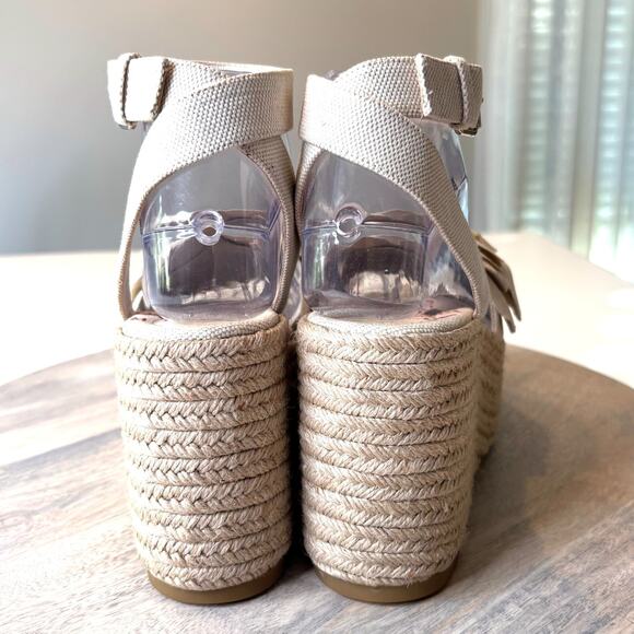 Valentino Garavani Atelier 03 Rose Edition Wedge Espadrille Sandals EU 35 US 5 - Picture 10 of 15